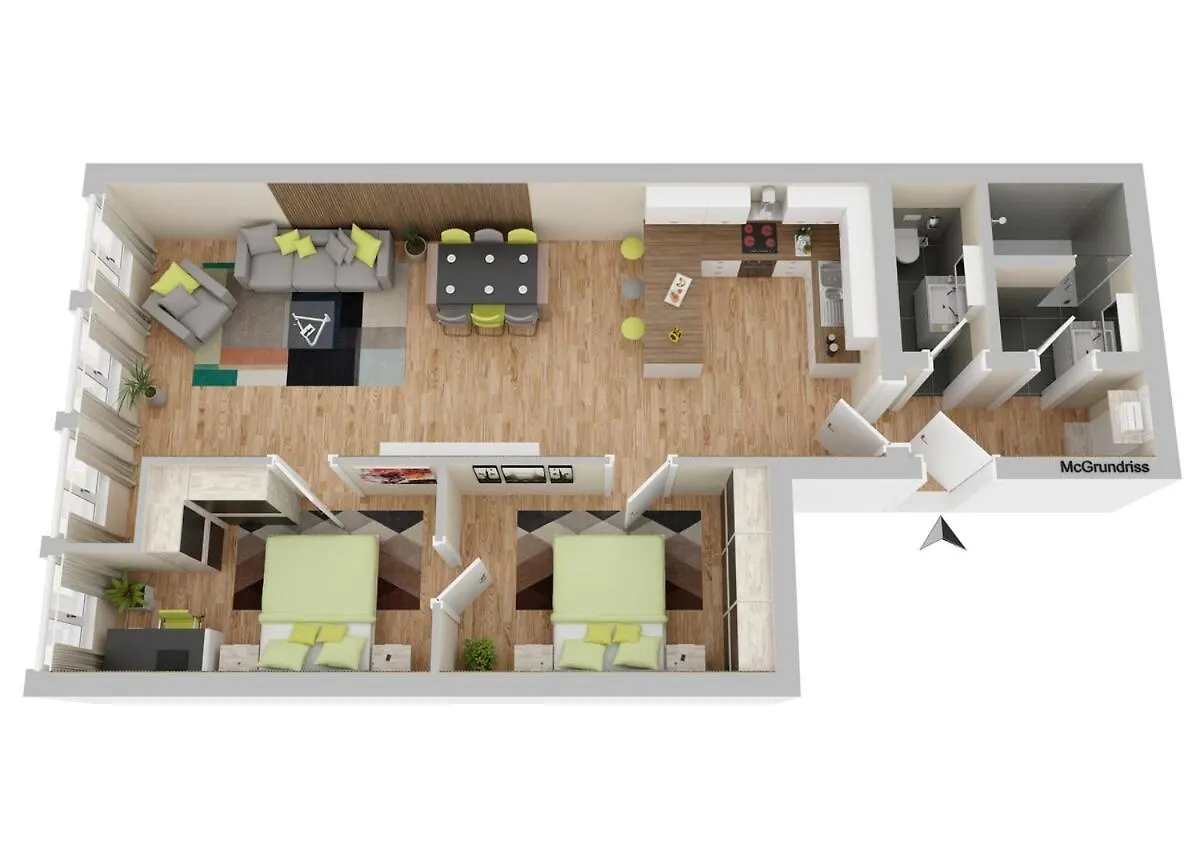 Munich Top Place On Marienplatz 2 Schlafzimmer 70 Qm Apartment Jennifer 0*,  德国